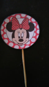40Pcs Minnie Mouse Cupcake toppers and wrappers